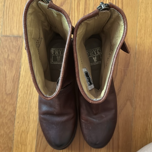 Frye Veronica back zip boots 7.5 redwood - Picture 4 of 7